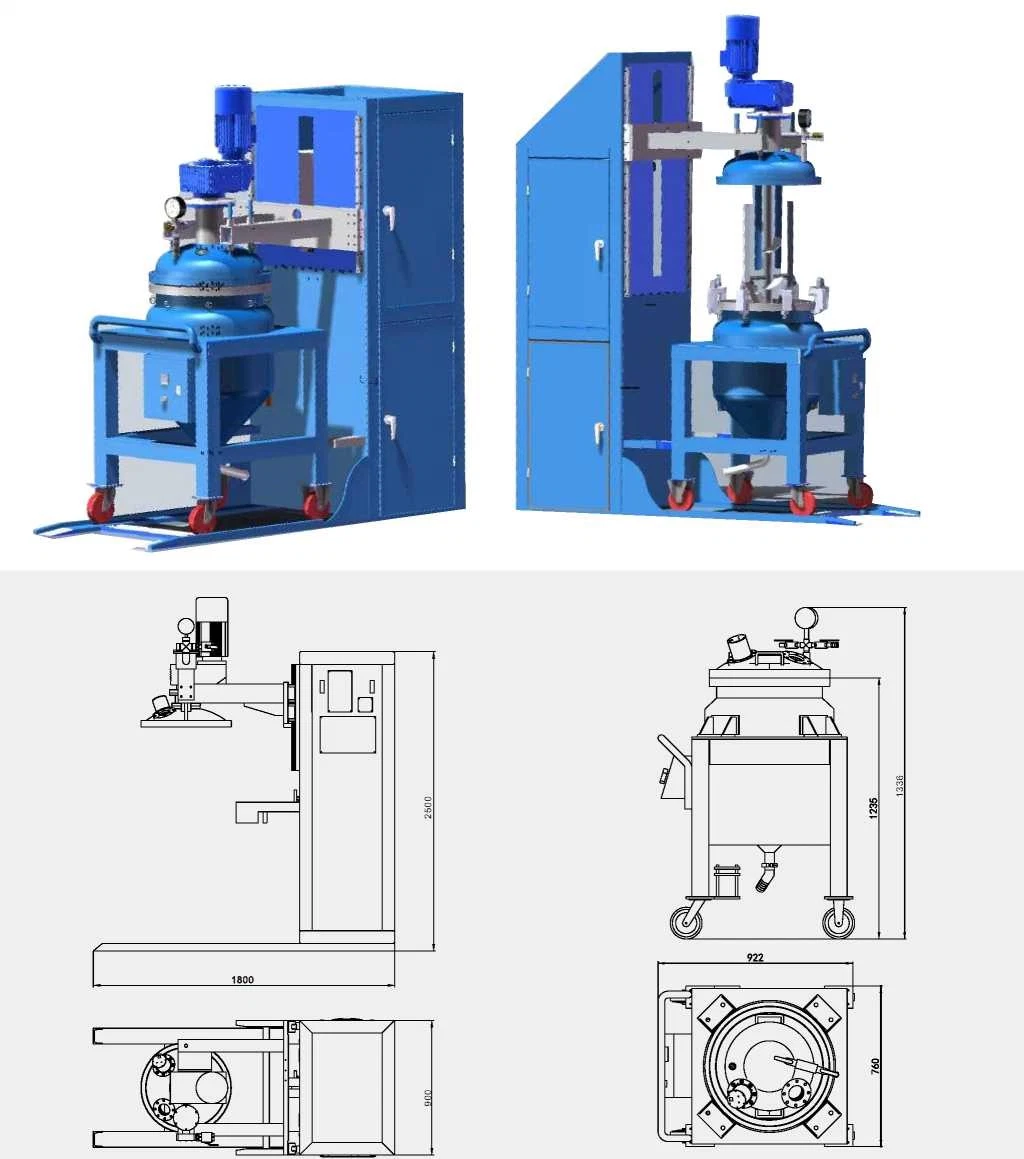 Verwarmer met APG of gietmachine voor de productie van elektrische isolatoren 3